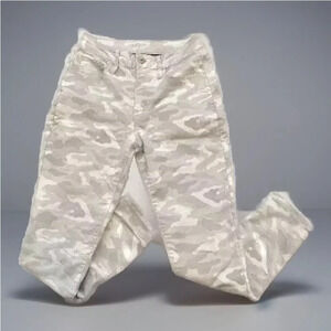 Arizona Jean Skinny Ankle Jeans Juniors CAMO GRAY Hi-Rise Stretch Size 7